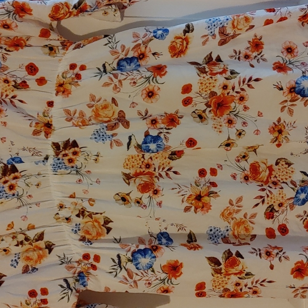NWOT Floral V-Neck Dress Women's Small Anthro Inspired - Picture 3 of 7